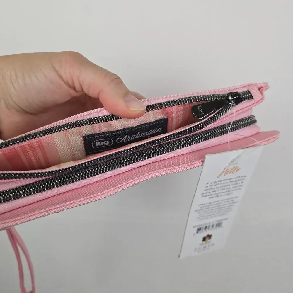 Lug‎ Arabesque Zip Wallet In Pink. New With Tag.
